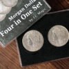 Master Illusions: Morgan Dollar Magic Set - Unveil the Mystery with Four-In-One Coin Tricks and Astonishing Close-Up Illusions
