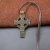 Celtics Knot Cross Pendant Necklace Christian Jewelry Religious Amulets Gift