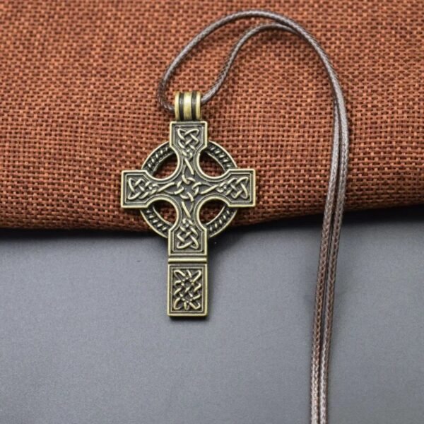 Celtics Knot Cross Pendant Necklace Christian Jewelry Religious Amulets Gift