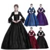 Halloween costume for adult women Medieval Cosplay Costumes Vintage Gothic Halloween suit 할로윈 코스튬 disfraz halloween para mujer