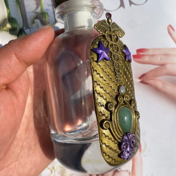 Natural Clear Quartz Crystal Sphere Lid Hot Selling Magic Glass Bottle Special Jewelry Gift For Decoration