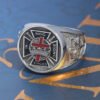 Ancient Knights Templar Crusades Cross Medieval Armor Masonic Sterling Silver Ring