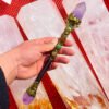Hand Carved Natural Semi Precious Healing Stones 7 Chakra Crystal Witch Magic Wands Reiki Stick