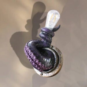 Vintage Octopus Tentacle Wall Light – Realistic Resin LED Sconce for Home Aisle, Bar | Creative Animal Decor Lamp