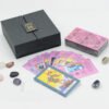 High Quality Mysterious Gold Foil Tarot PVC Table Game Color Card Gift Box Set Bronzing Waterproof Tablecloth Crystal Stone