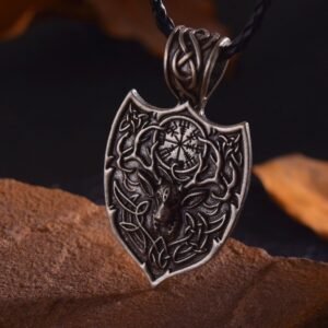 New Magicun Viking~deer knot amulet Viking Compass Vegvisir Pendant Necklace Jewelry 1pc