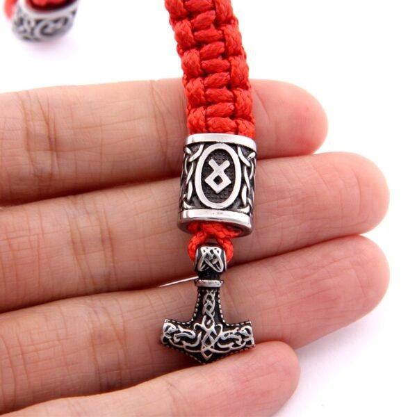 Magicun Viking~1pcs thor's hammer mjolnir bracelet viking scandinavian norse viking bracelet Men gift