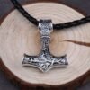 Thor's Hammer Mjolnir Pendant Necklace Viking Scandinavian Norse Vking Necklace