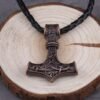 Thor's Hammer Mjolnir Pendant Necklace Viking Scandinavian Norse Vking Necklace