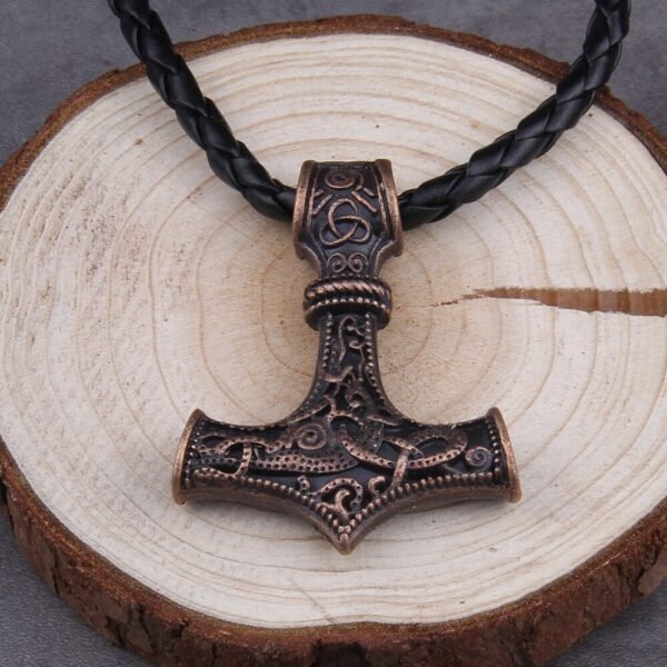 Thor's Hammer Mjolnir Pendant Necklace Viking Scandinavian Norse Vking Necklace