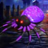 Halloween Inflatable 5 FT Halloween Spider Inflatable, Inflatable Halloween Spider Halloween Blow up Spider with LED Lights, Outdoor Halloween Decorations Clearance for Halloween/Holiday/Party