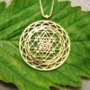 Sri Yantra pendant Silver plated necklaces & pendants for women