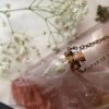 BREATHE a babies breath bottled teardrop necklace dried floral inspiration