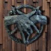 Baphomet Pentagram Claw Statue Ornament Baphomet Hand Free Standing Plaque Devil Hand Sculpture Decorations