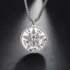 Vintage Talisman Tetragrammaton Pentagram of Solomon Pendant Wicca Necklace Gift
