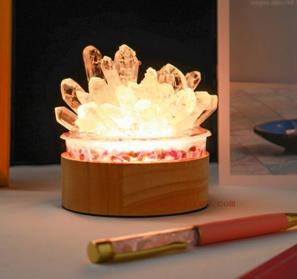 Natural Clear Quartz Crystal Singel Point DIY Crystal Lamp reiki healing home decor mineral specimen collection