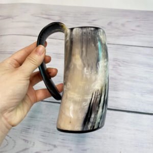 700ML Cups Handmade Ox Horn Mug Crafts Whiskey Shot Glasses Cup Mug Wine Drinking Coffee Tea Mugs Dropshipping