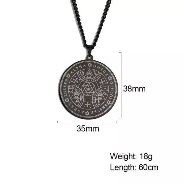 Wicca Tetragrammaton Pagan Pentagram Star of David Pendant Supernatural necklace