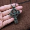 Celtics Knot Cross Pendant Necklace Christian Jewelry Religious Amulets Gift