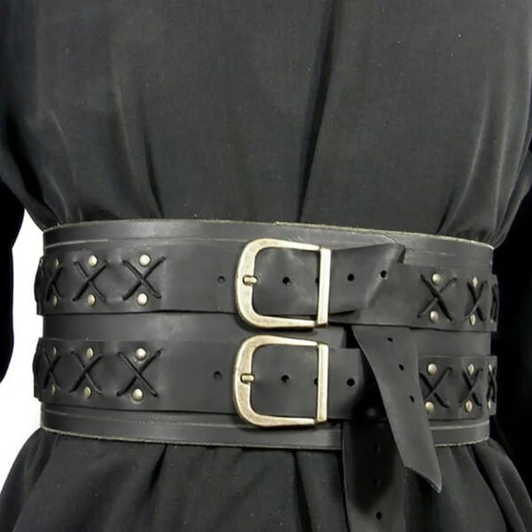 Medieval Viking Wide Belt Men Knight Pirate Samurai Cosplay Costume Armor Middle Ages Steampunk Accessory Larp Props For Adult