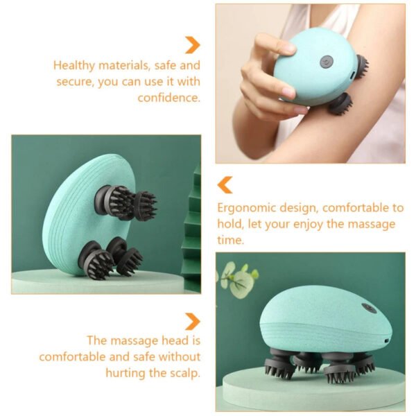 Scalp Head Hair Massager Electric Health Care Antistress Relax Body Massagem Deep Saude Tissue Prevent Body Massage