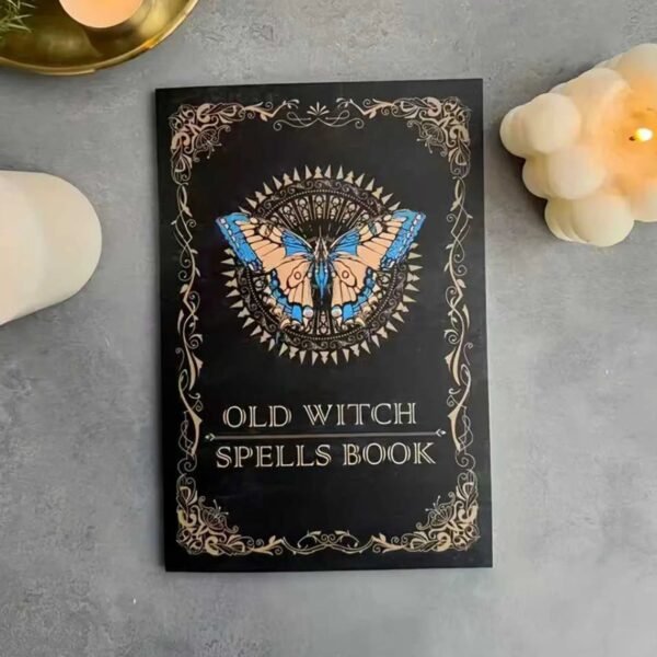 Vintage Notebook Multi-Purpose Retro Witch Spellbook Real Spells Notebook Halloween Decor & Occult Prop