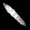 Double Point Selenite Crystal Massage Wand " Polished Spiral Healing Wand Stick