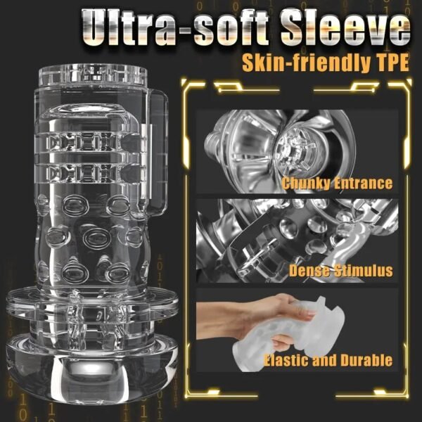 Automatic Male Masturbator Realistic Silicone Vagina 9 Modes Sucking Blowjob Pussy Men Masturbators Goods Adult Sex Toys