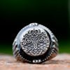 intage Viking Tree Of Life Ring For Men Nordic Mythology Stainless Steel Yggdrasils Ring Fashion