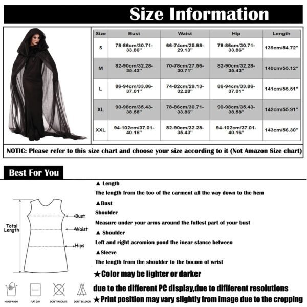 Halloween Costume Witch Witch Death Dress Amusement Carnival Party Costume Long Ghost Cape Vampire Costume For Women Costumes