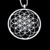 Seed Of Life Necklace Geometric Pendant Sacred Geometry Flower of life necklaces & pendants With 60 cm box chain for women