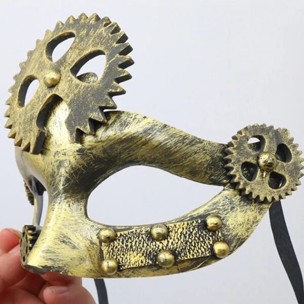 Steampunk Mask Phantom Masquerade Cosplay Ball Half Face Women Men Punk Costume Halloween Party Costume Props Decorate Accessory