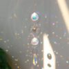 Crystal Wind Chime Star Moon Sun Light Catcher Prism Rainbow Maker Suncatcher Windbell Hanging Pendant Ornament Home Decoration