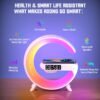Multifunctional Wireless Charger Stand Pad Alarm Clock Speaker RGB Light Fast Charging Station for Iphone X 11 12 13 14 Samsung