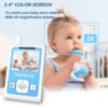 Baby Monitor- HB26 Video Baby Monitor with 2.4 Inch Screen, Night Vision, Temperature Sensor, VOX Mode, One-Way Talk