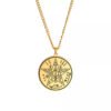 Vintage Talisman Tetragrammaton Pentagram of Solomon Pendant Wicca Necklace Gift