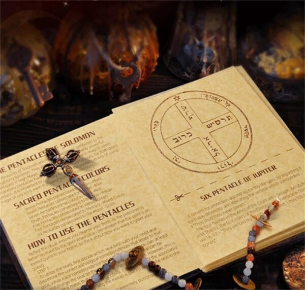 Magic Writing Solomon Seal & Pentacle Design for Witchcraft