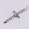 Real S925 Sterling Silver Pendants for Men Women New Fashion Eternal Vine Pattern Cross Sword Pure Argentum Amulet Jewelry Gifts