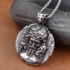Stainless Steel Men's Shepherd Jesus Pendant Christian Jesus Necklace Amulets