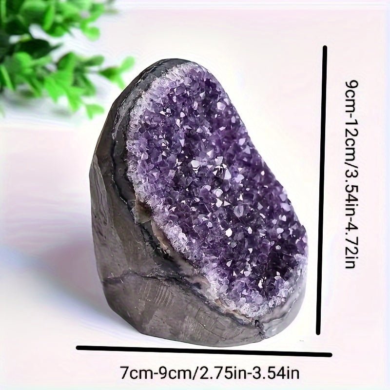b Natural Authentic Amethyst Gemstone String Jewelry - Stunning Purple Crystal Necklace for Women, Ideal Gift for