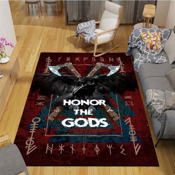 he Vikings Pattern Floor Mats Soft Rug Area Carpet Living Room Carpet Bedroom Geometric Carpet Non-Slip Mat