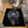 he Vikings Pattern Floor Mats Soft Rug Area Carpet Living Room Carpet Bedroom Geometric Carpet Non-Slip Mat