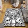 he Vikings Pattern Floor Mats Soft Rug Area Carpet Living Room Carpet Bedroom Geometric Carpet Non-Slip Mat