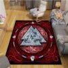 he Vikings Pattern Floor Mats Soft Rug Area Carpet Living Room Carpet Bedroom Geometric Carpet Non-Slip Mat