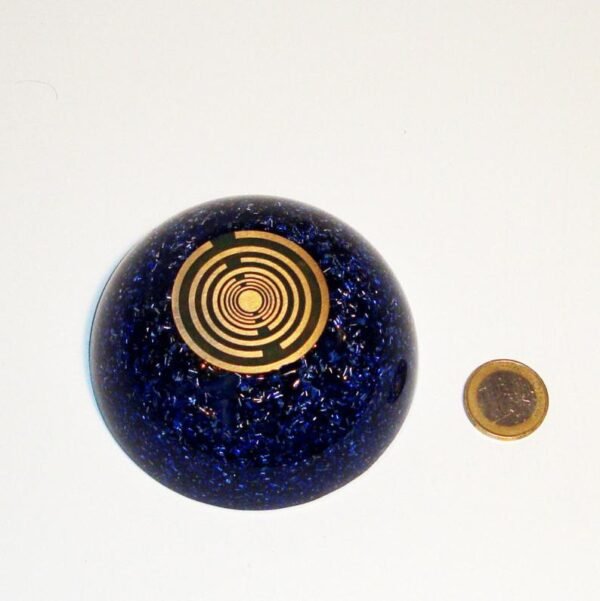 Orgone Energy~Orgone orgonite® mini dome, hemisphere, blue sky, Universe, Galaxy, Cosmos, with 2 MWO Antennas by Lakhovsky, Golden Ratio, EMF Protection