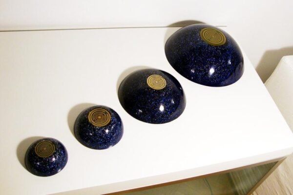 Orgone Energy~Orgone orgonite® medium dome, hemisphere, blue sky, Universe, Galaxy, Cosmos, with Golden Ratio Antennas MWO by Lakhovsky - EMF Protection