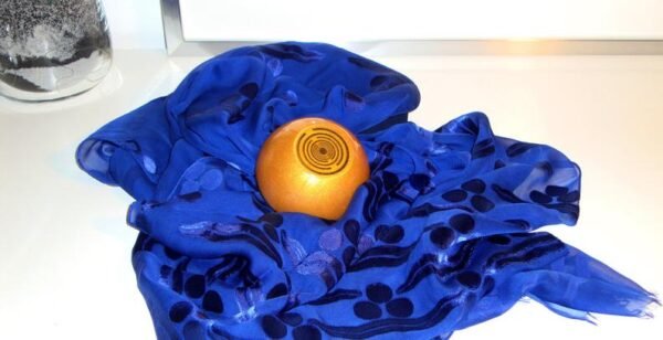 Orgone Energy~Orgone orgonite® mini golden dome, hemisphere, power of gold, 2 gold-plated (24K) Lakhovsky MWO, Golden Ratio Antenna, abundance, prosperity