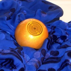 Orgone Energy~Orgone orgonite® mini golden dome, hemisphere, power of gold, 2 gold-plated (24K) Lakhovsky MWO, Golden Ratio Antenna, abundance, prosperity