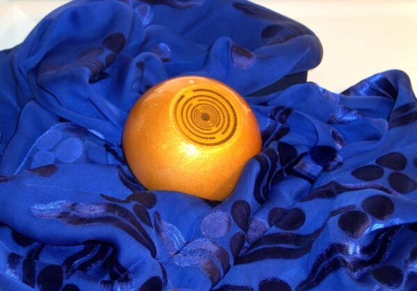 Orgone Energy~Orgone orgonite® mini golden dome, hemisphere, power of gold, 2 gold-plated (24K) Lakhovsky MWO, Golden Ratio Antenna, abundance, prosperity