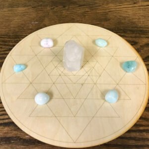 Crystal Grid~Sri Yantra Crystal Grid - Altar Decoration